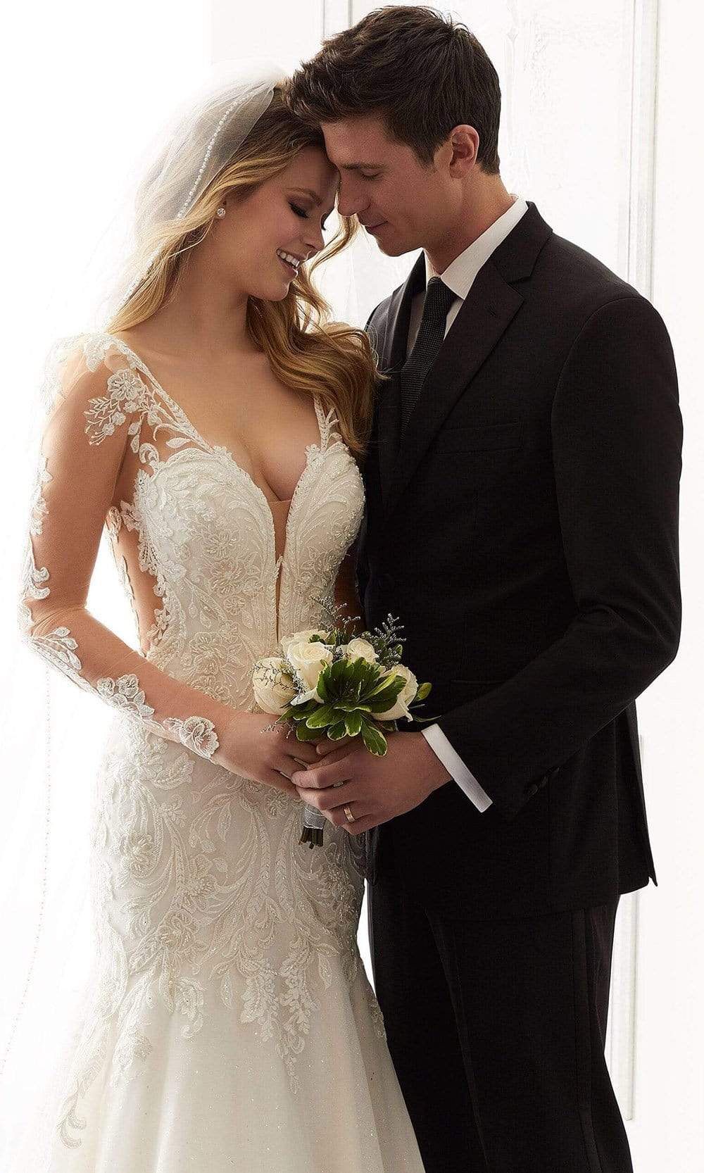 Mori Lee Bridal - 2174 Anastasia Long Sleeve Embellished Wedding Gown Wedding Dresses