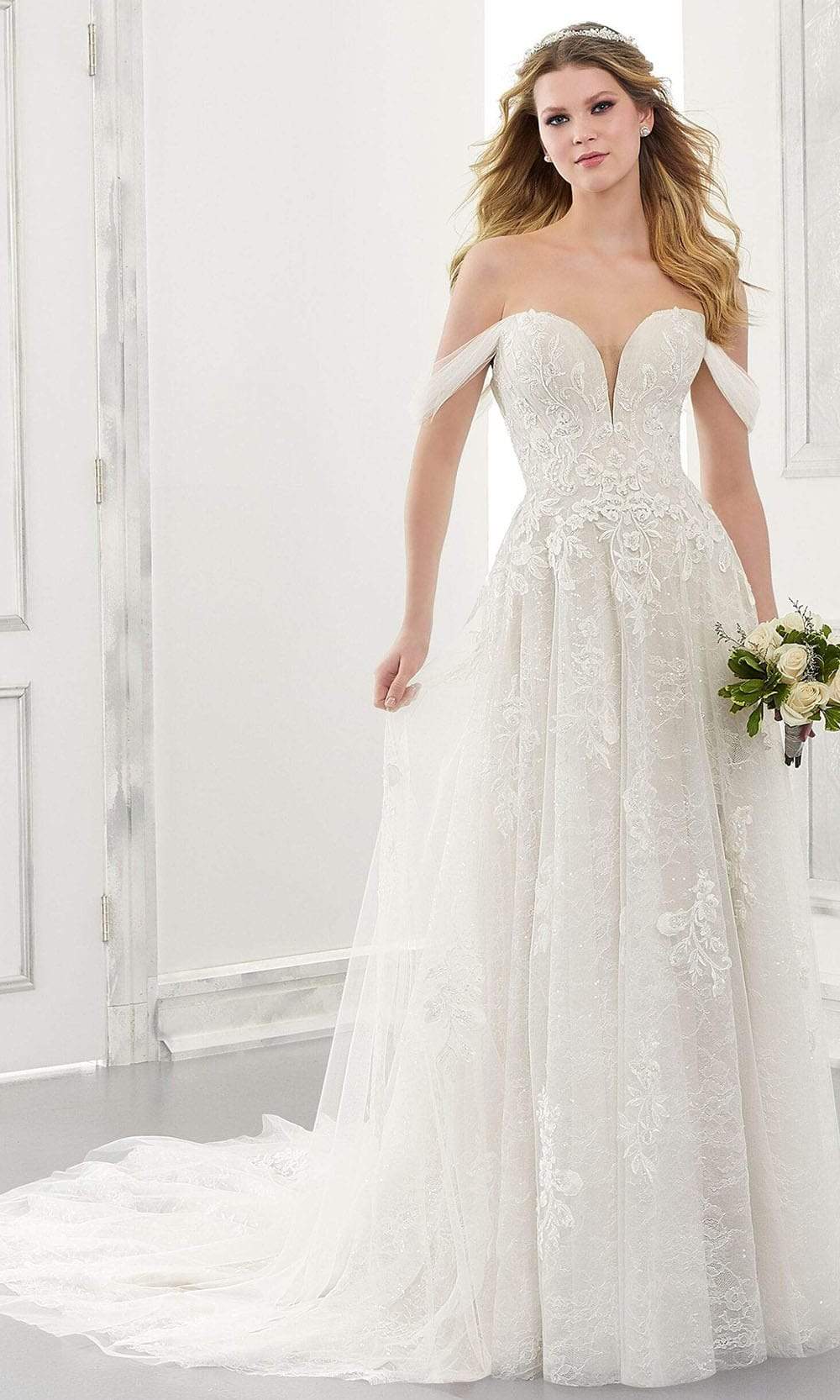Mori Lee Bridal - 2178 Allegra Wedding Dress Wedding Dresses 0 / Ivory/Cremé