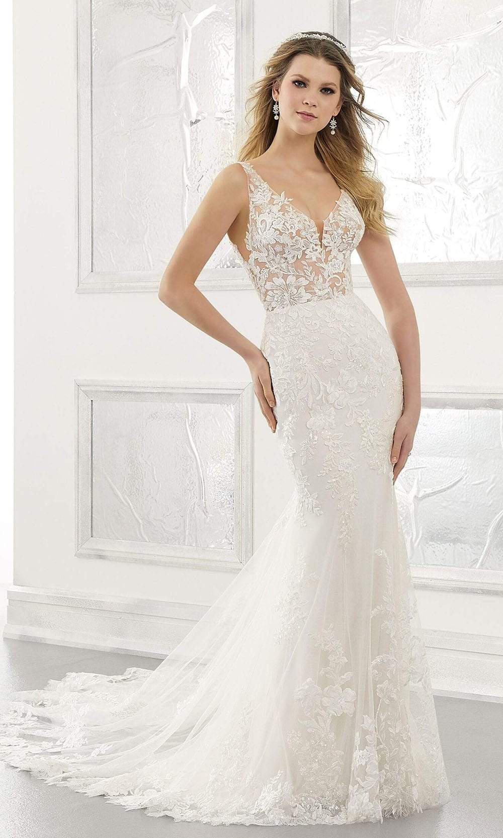 Mori Lee Bridal - 2180 Andra Wedding Dress Wedding Dresses 0 / Ivory/Sand/Honey