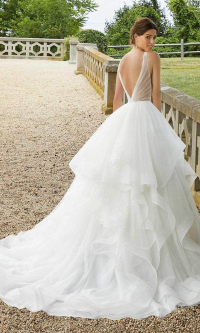 Mori Lee Bridal - 5818 Stella Tulle Tiered Ruffle Wedding Ballgown Wedding Dresses