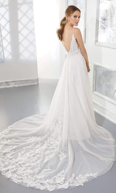 Mori Lee Bridal - 5862 Autumn Crystal Beaded Lace A-Line Wedding Gown Wedding Dresses