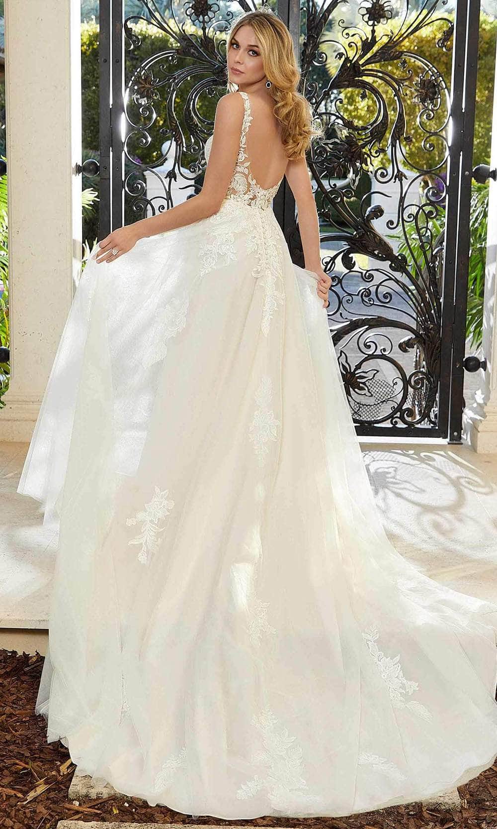 Mori Lee Bridal 5974 - Sleeveless Bateau Neckline Wedding Dresses