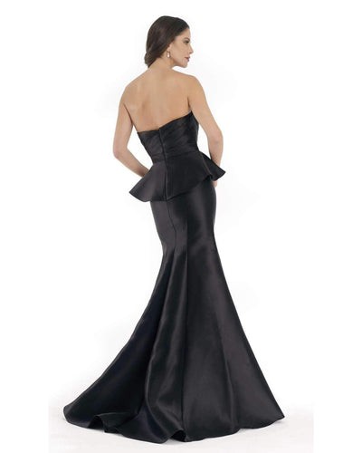 Morrell Maxie - Strapless Asymmetric Mermaid Dress 15635 CCSALE 14 / Black