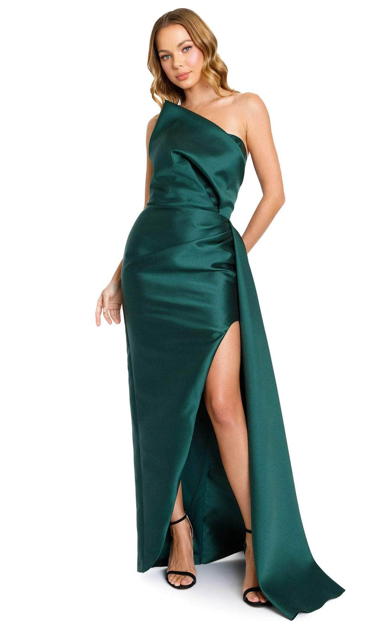 Nicole Bakti 7205 - Asymmetrical Strapless Prom Gown Special Occasion Dress