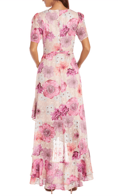 Nightway 22138 - Floral Long A-line Dress Special Occasion Dress