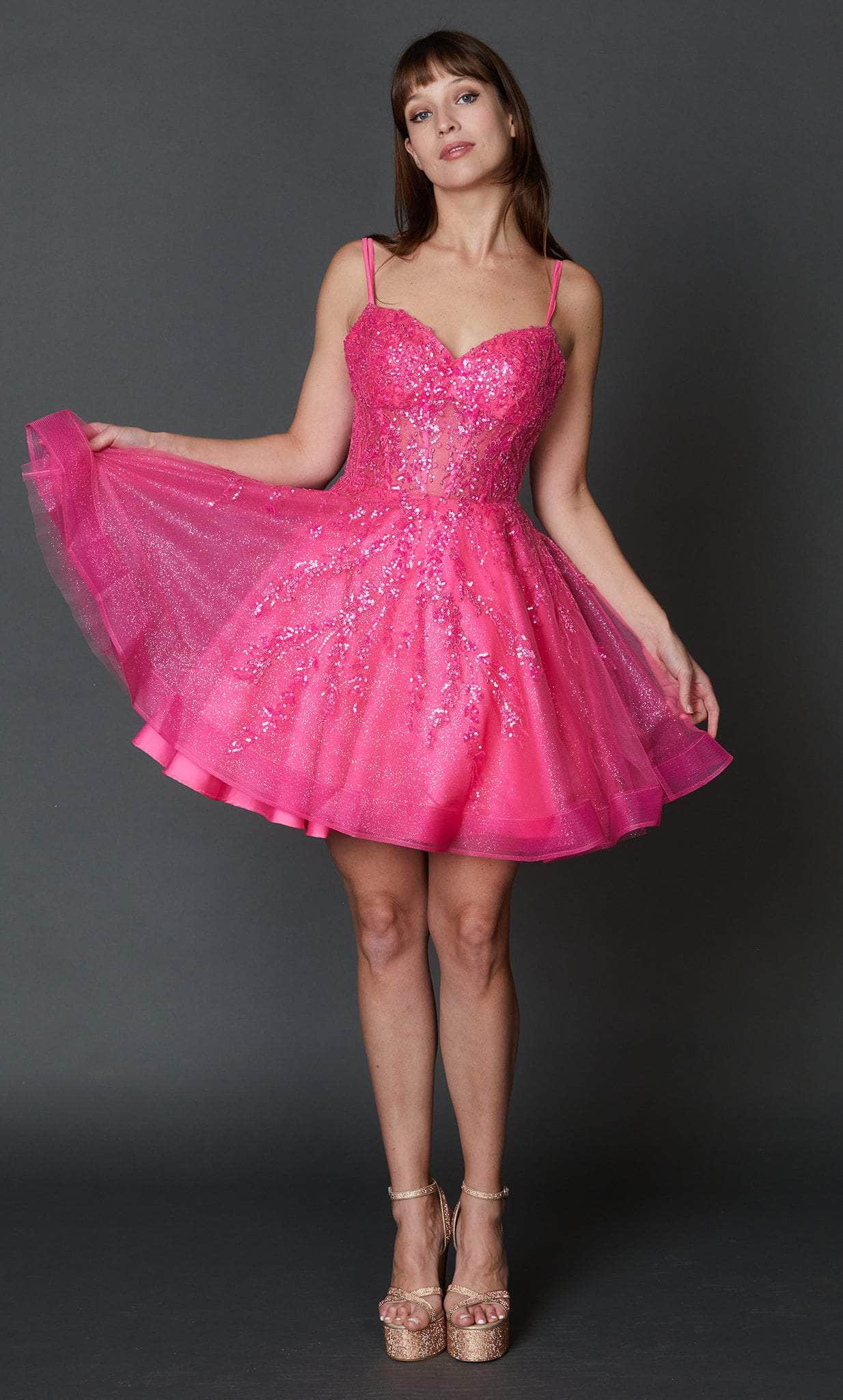 Nina Canacci 302 - Embellished A-line Cocktail Dress Special Occasion Dress
