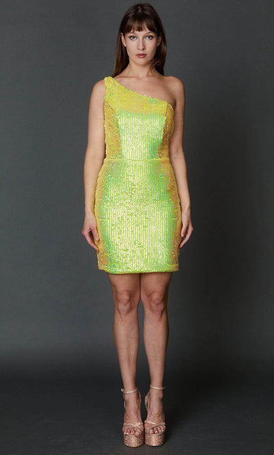 Nina Canacci 604 - Asymmetrical Neck Bright Party Dress Special Occasion Dress