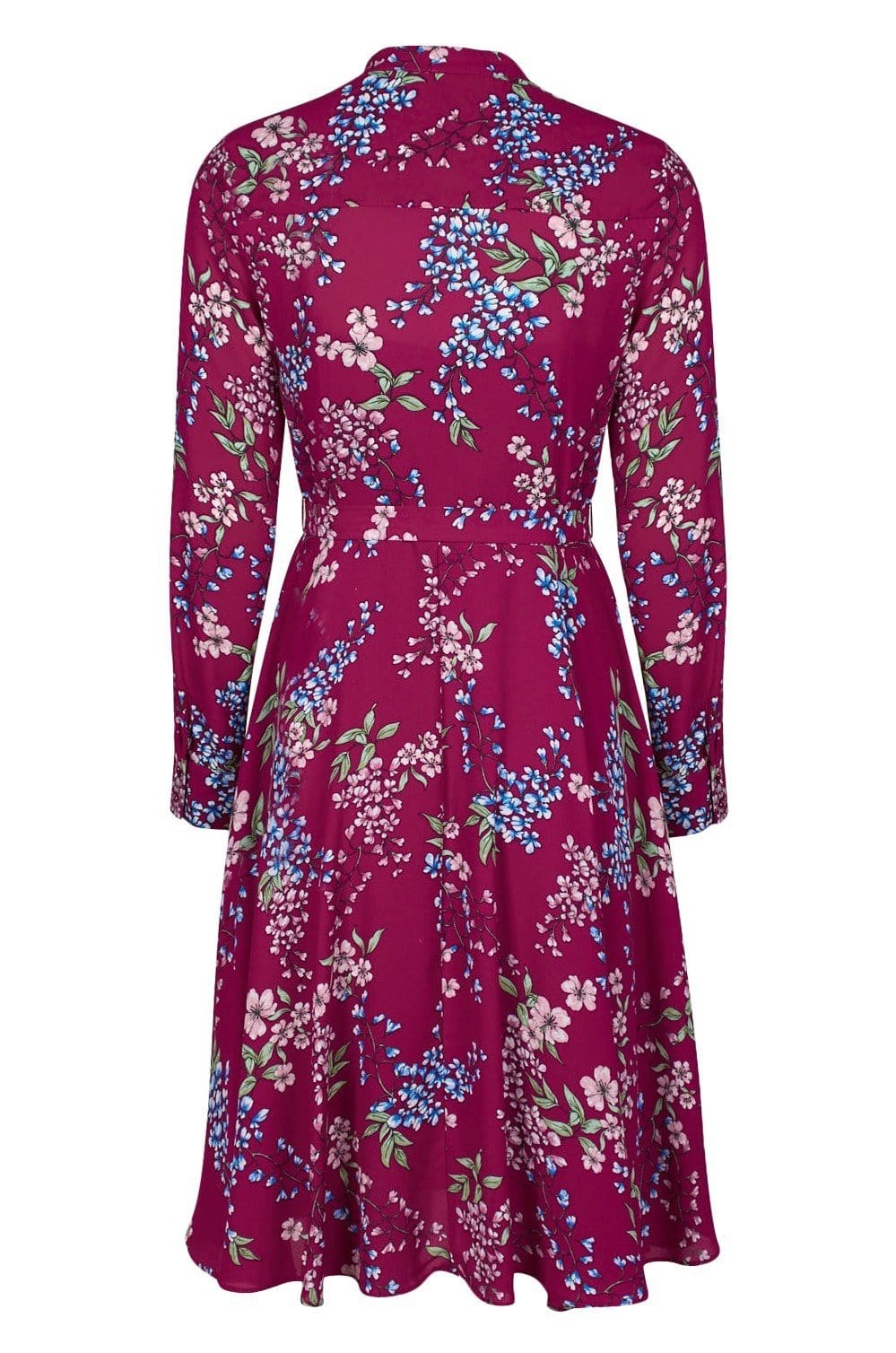 Nanette Nanette Lepore - NM9S171Y9 Long Sleeve Floral Print Dress in Pink and Multi-Color