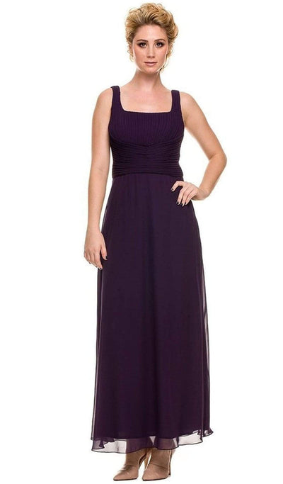 Nox Anabel - 5099 Ruched Square Neck Dress with Matching Jacket Mother of the Bride Dresses