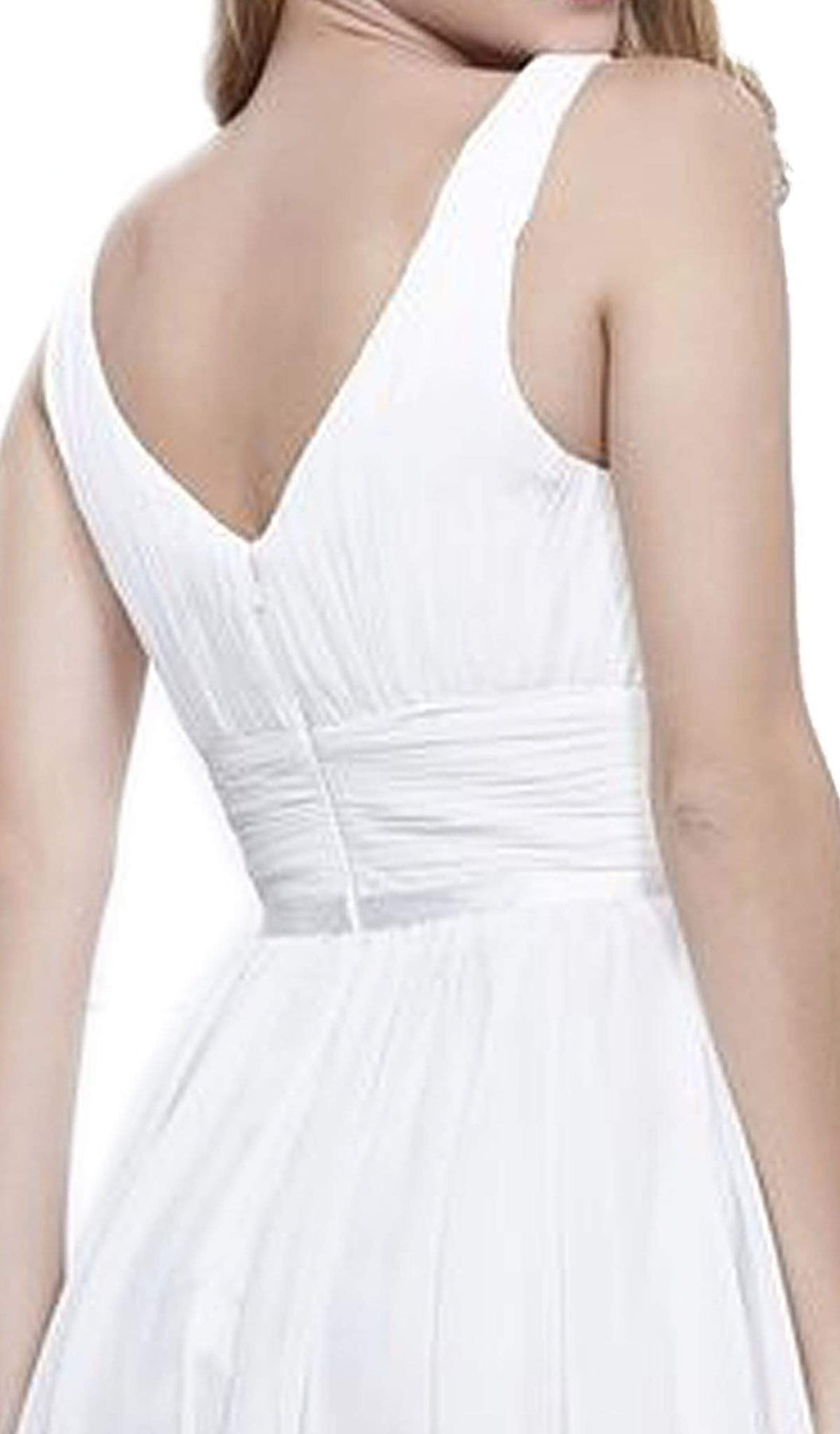 Nox Anabel - 6242 Ruched V-Neck A-line Cocktail Dress Special Occasion Dress