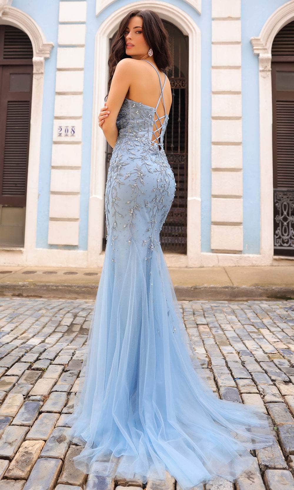 Nox Anabel A1376 - Embroidered Trumpet Prom Dress Special Occasion Dresses 