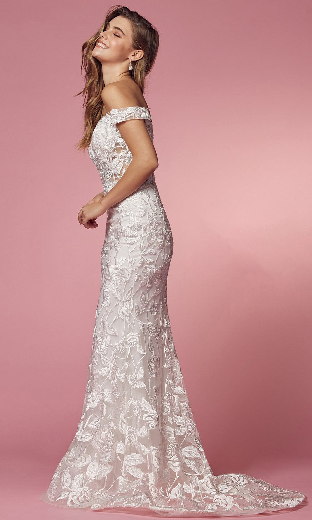 Nox Anabel Bridal C439W - Sheer Corset Bridal Dress Bridal Dresses