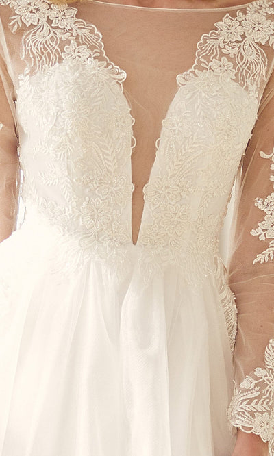 Nox Anabel Bridal JE911 - Illusion Bateau Bridal Gown Bridal Dresses