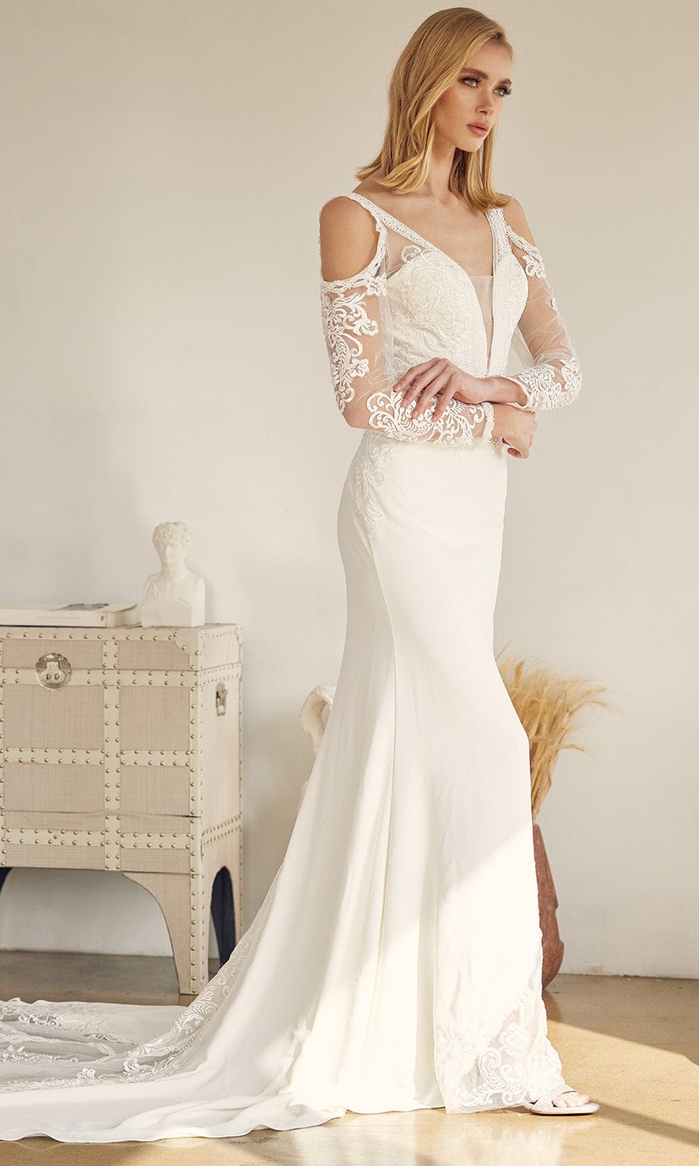 Nox Anabel Bridal JE916 - Long Sleeve Bridal Gown Bridal Dresses