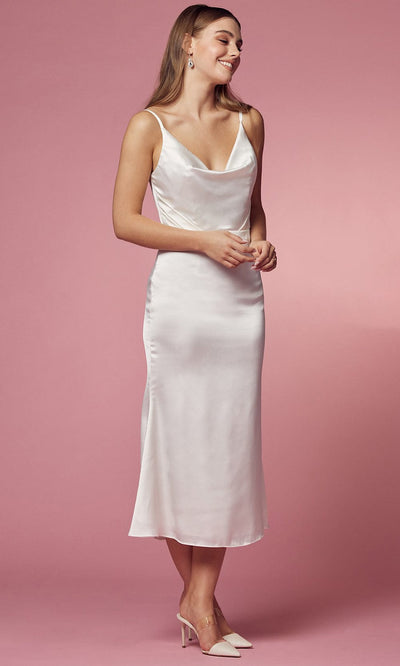 Nox Anabel Bridal R1027W - Cowl Neck Bridal Dress Bridal Dresses