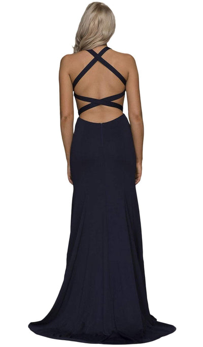 Nox Anabel - C023 Plunging Halter Sheath Dress Special Occasion Dress
