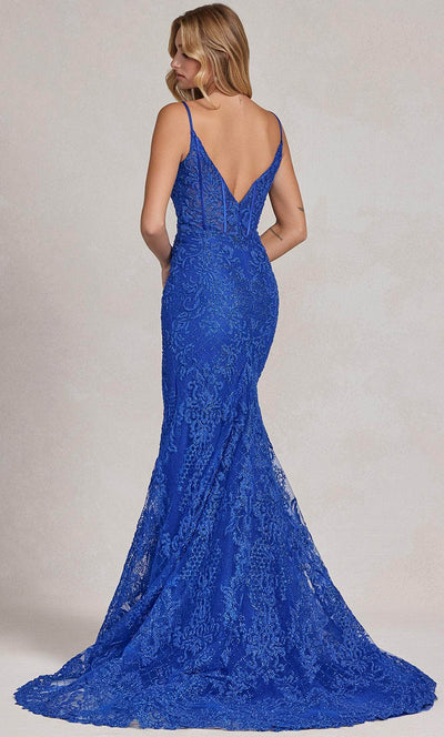 Nox Anabel C1100 - Embellished Evening Dress with Slit Prom Dresses