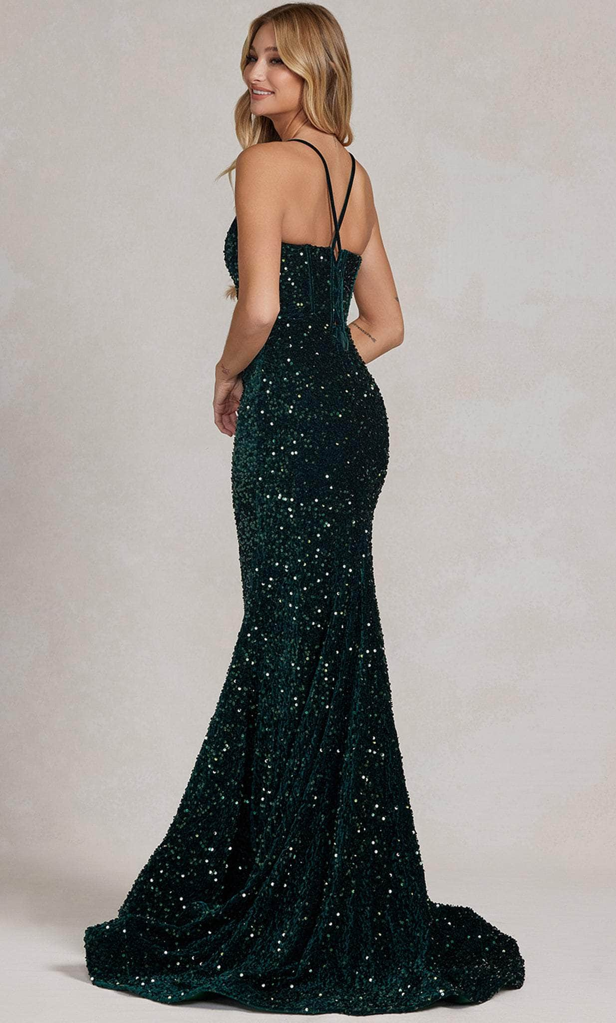 Nox Anabel C1109 - Sequin Mermaid Prom Dress Prom Dresses