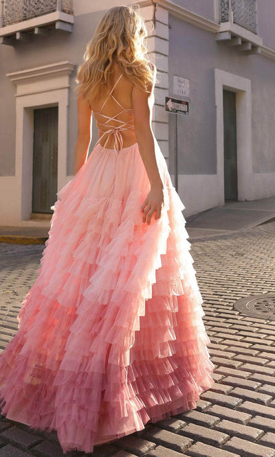 Nox Anabel C1420 - Ombre Ruffled Prom Dress Special Occasion Dresses 