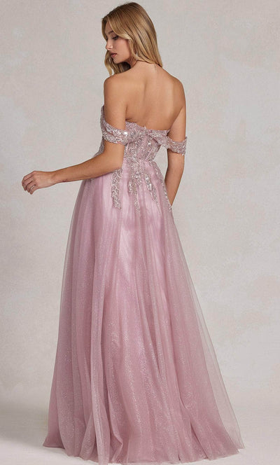 Nox Anabel E1128 - Off-Shoulder A-line Prom Dress Prom Dresses