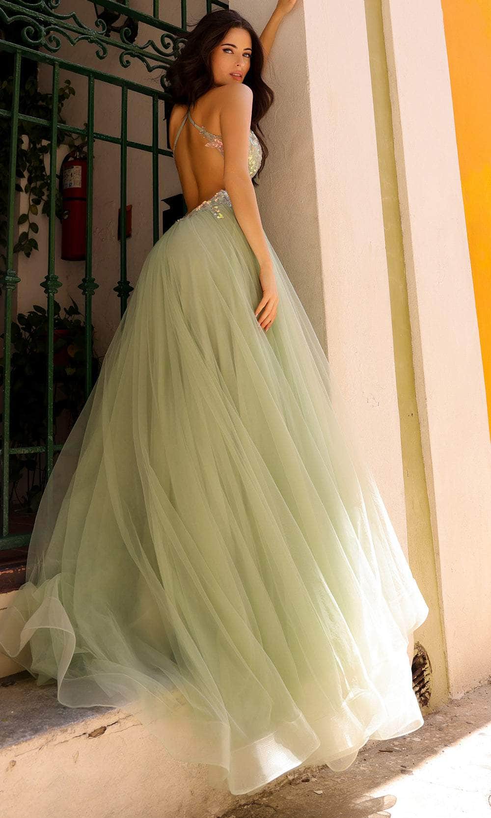 Nox Anabel G1354 - Crisscross Back Sequin Prom Dress Special Occasion Dresses 