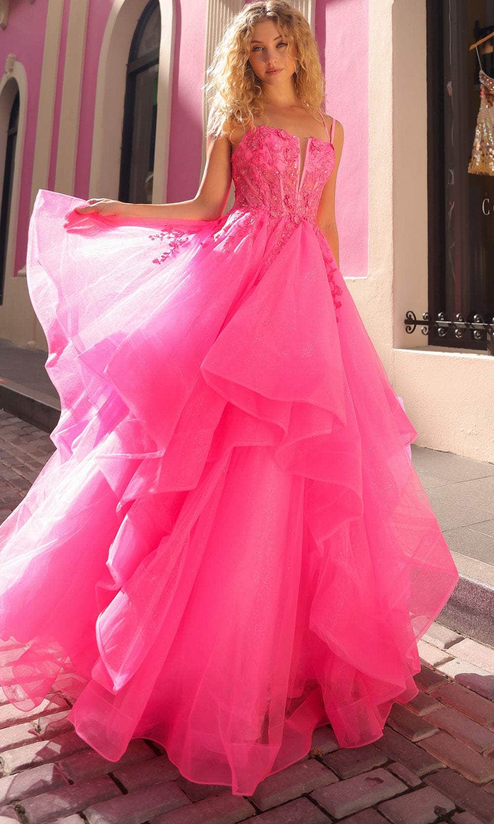 Nox Anabel H1351 - Ruffled A-Line Prom Dress – ADASA