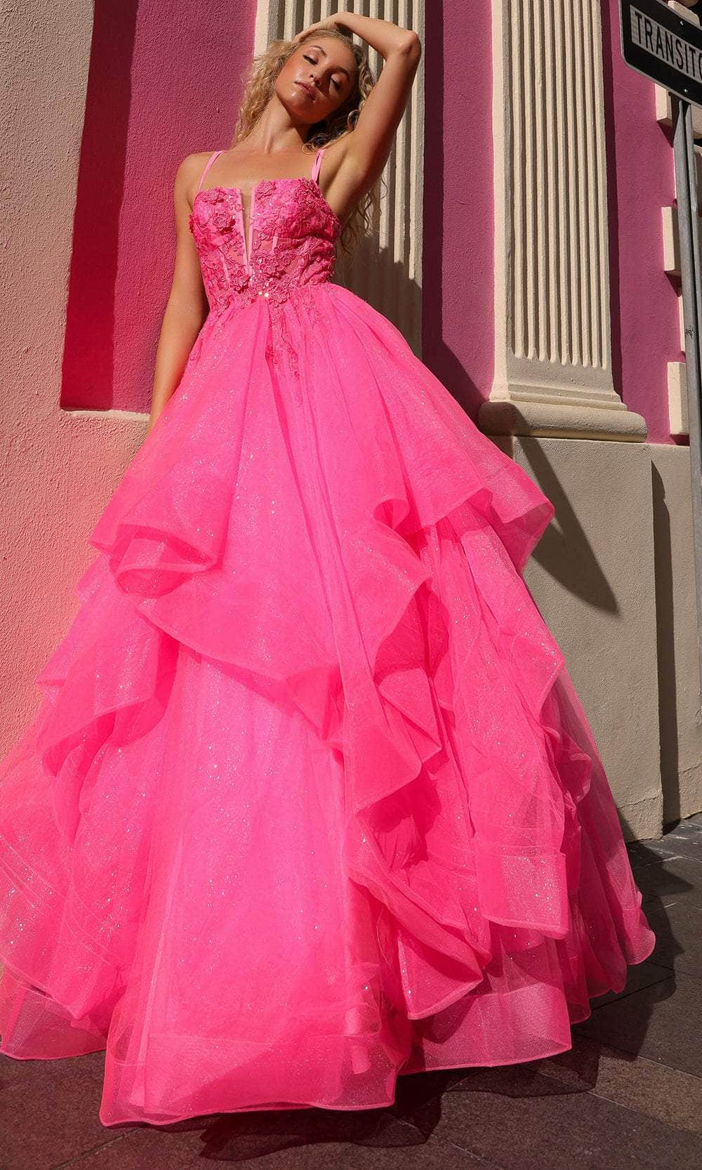 Nox Anabel H1351 - Ruffled A-Line Prom Dress Special Occasion Dresses 