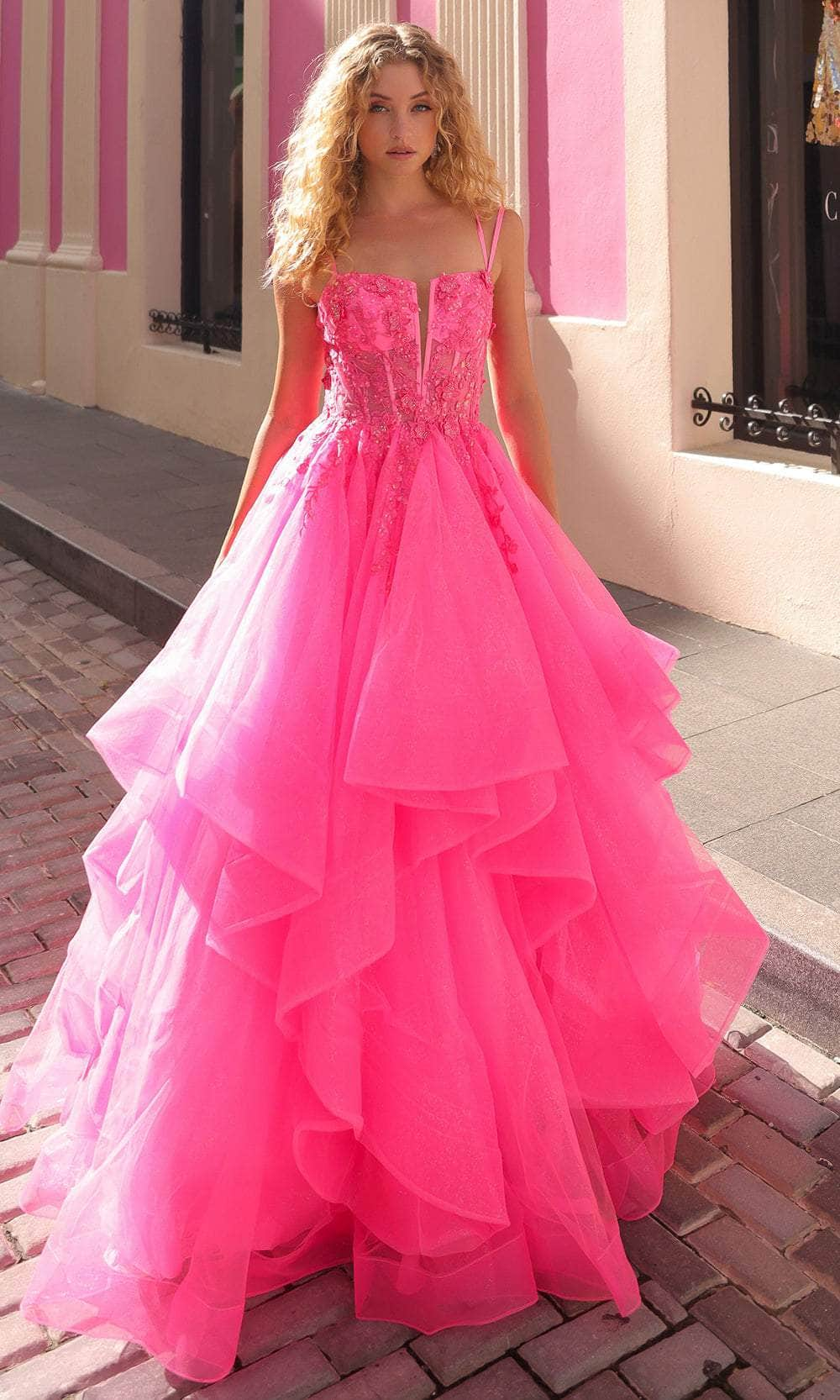 Nox Anabel H1351 - Ruffled A-Line Prom Dress Special Occasion Dresses 