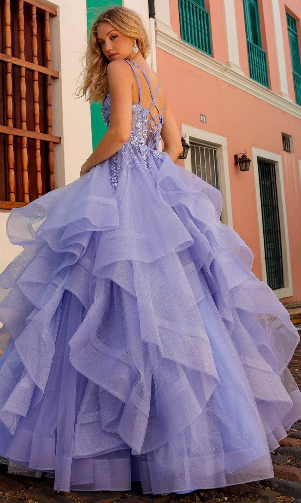 Nox Anabel H1351 - Ruffled A-Line Prom Dress Special Occasion Dresses 