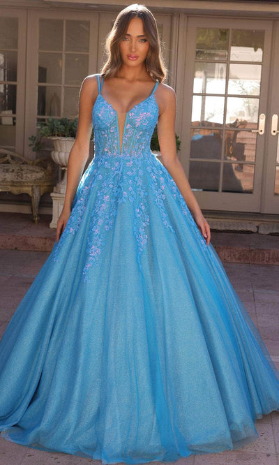 Nox Anabel H1357 - Double Strap Embroidered Ballgown Special Occasion Dresses 