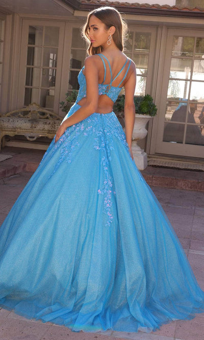 Nox Anabel H1357 - Double Strap Embroidered Ballgown Special Occasion Dresses 