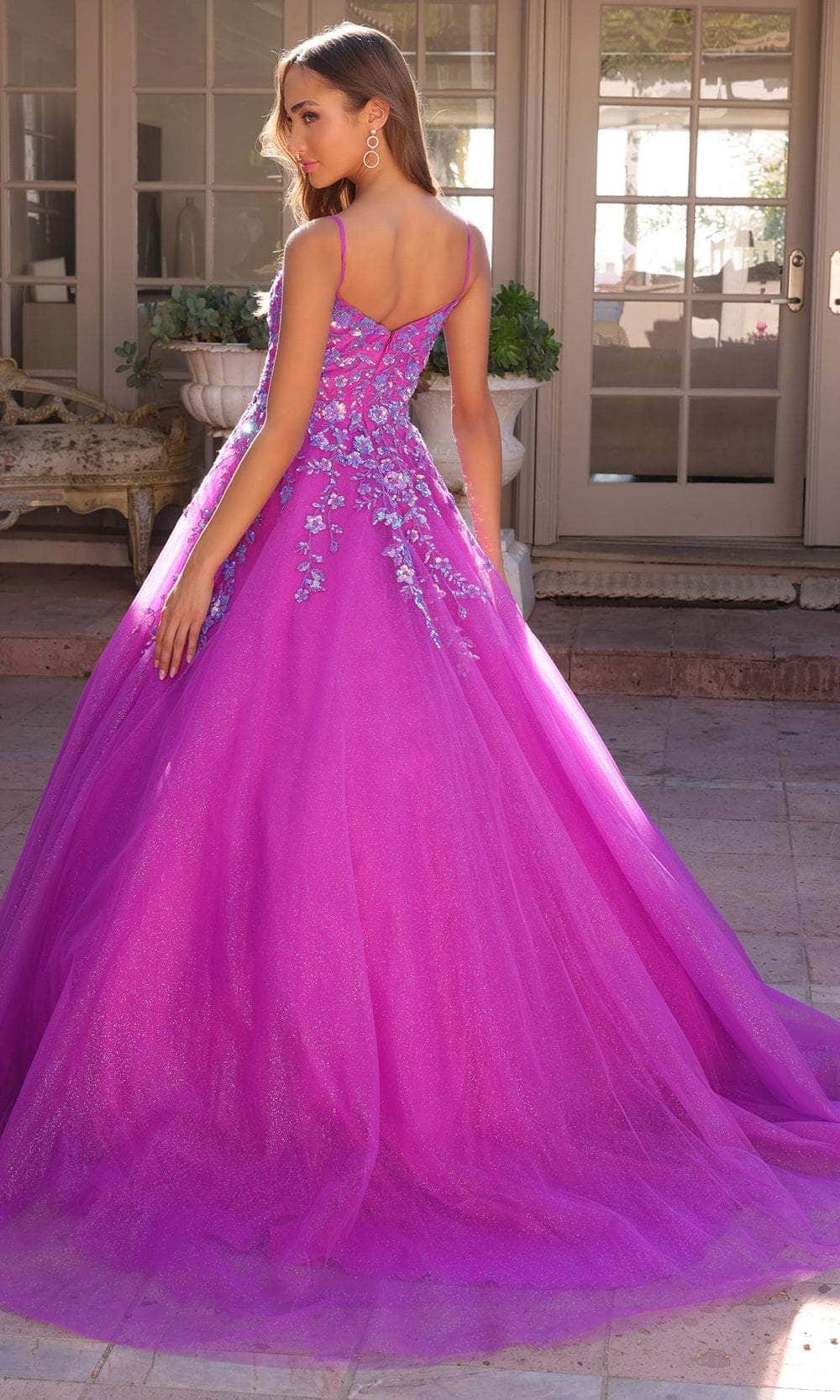 Nox Anabel H1464 - Glitter A-Line Prom Dress Special Occasion Dresses 
