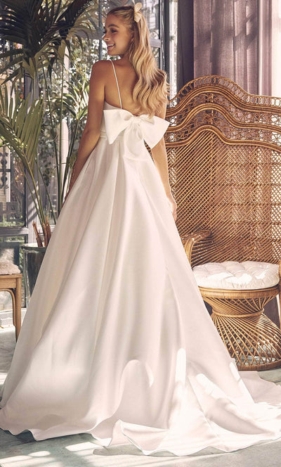 Nox Anabel JE968 - Bow-Detailed Back Full Volume Gown Bridal Dresses