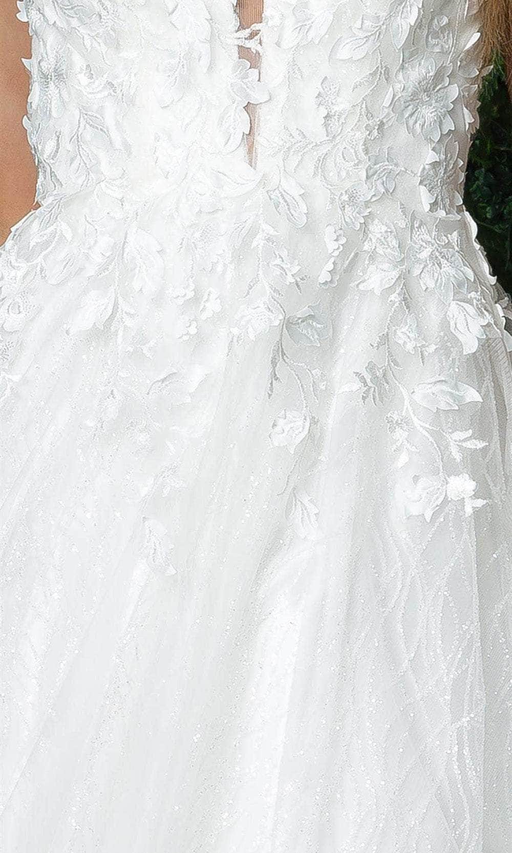 Nox Anabel JR930 - Sleeveless Plunging V-neck Wedding Gown Wedding Dresses