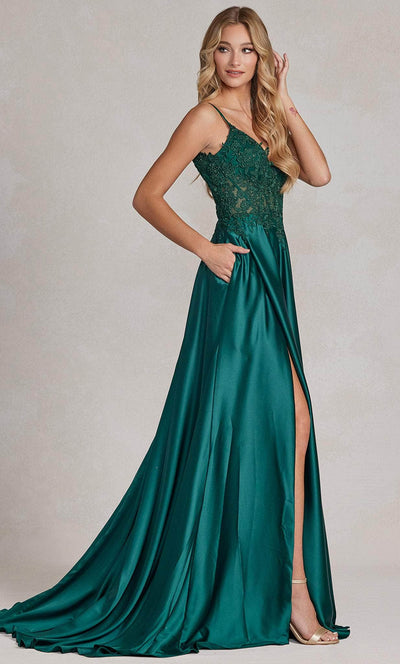 Nox Anabel K1121 - Embroidered Sleeveless A-line Evening Gown Prom Dresses