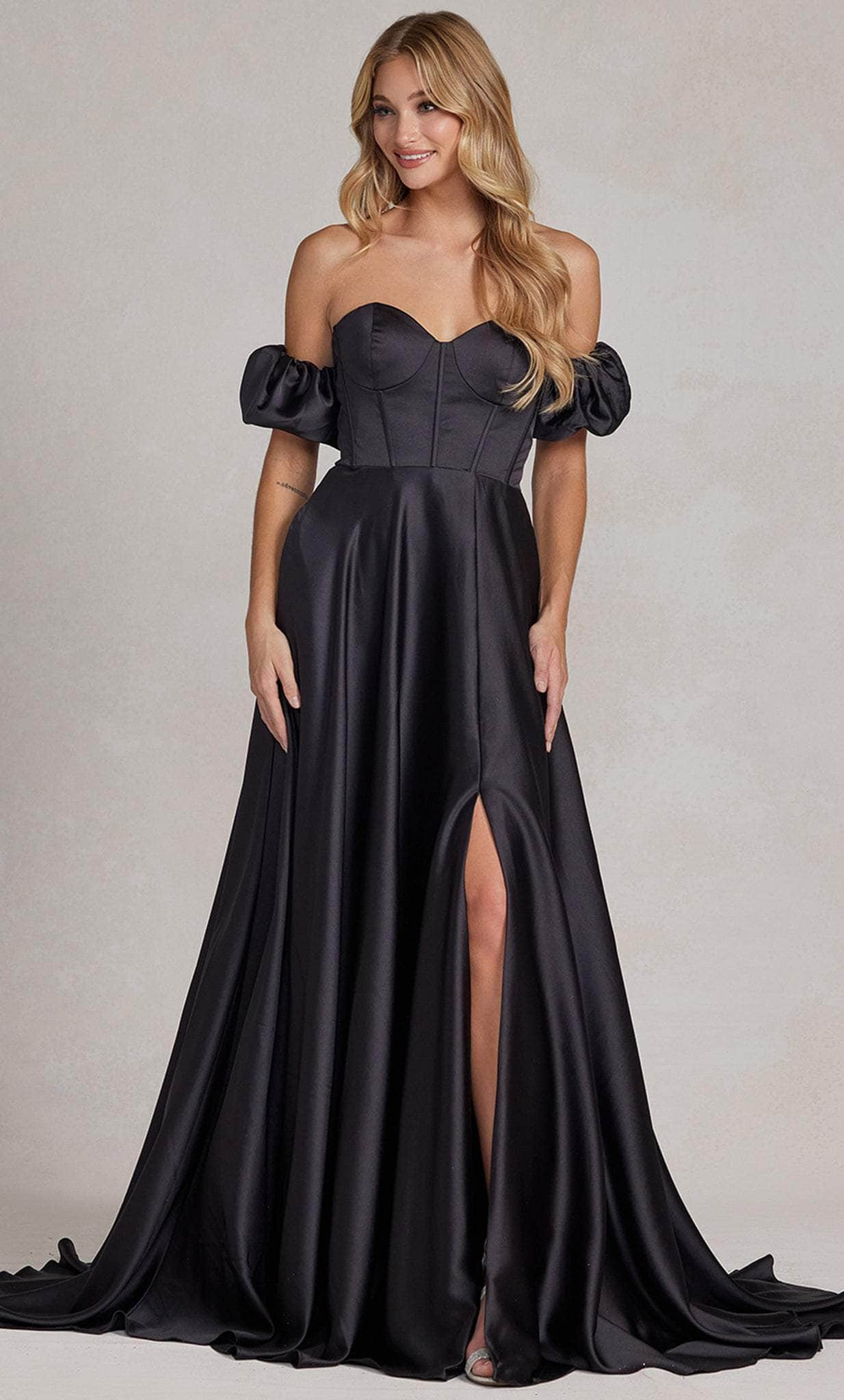 Nox Anabel K1122 - Sweetheart Bustier Prom Dress Prom Dresses 00 / Black