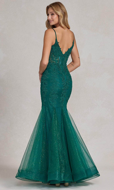 Nox Anabel P1170 - Lace Appliqued Mermaid Prom Dress Prom Dresses