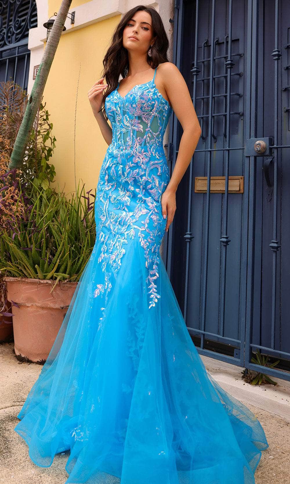 Nox Anabel Q1390 Prom Dress - Ocean Blue | NewYorkDress Nox Anabel Q1390 Prom Dress - Ocean Blue | NewYorkDress