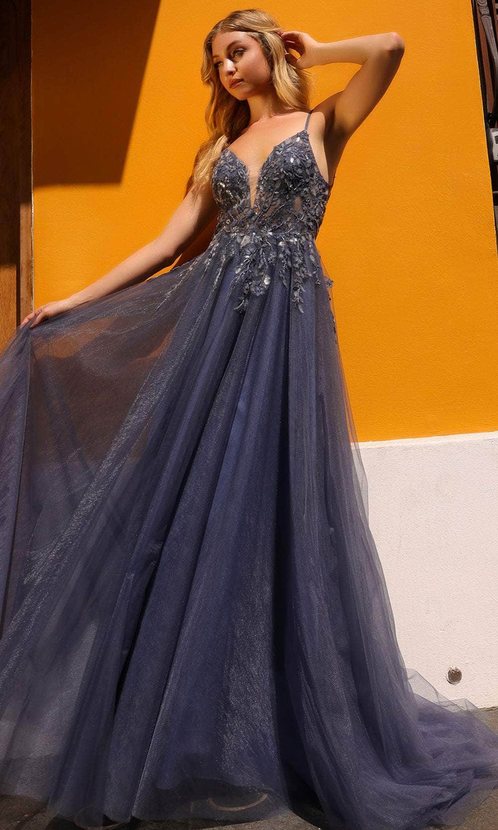 Nox Anabel Q1391 A Line Beaded Long Prom Gown - Dusty Sage / 14 Nox Anabel Q1391 A Line Beaded Long Prom Gown - Dusty Sage / 14
