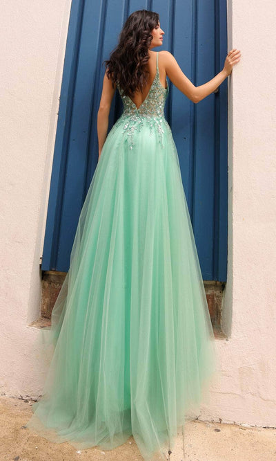 Nox Anabel Q1391 - Plunging V-Back Prom Dress Special Occasion Dresses 