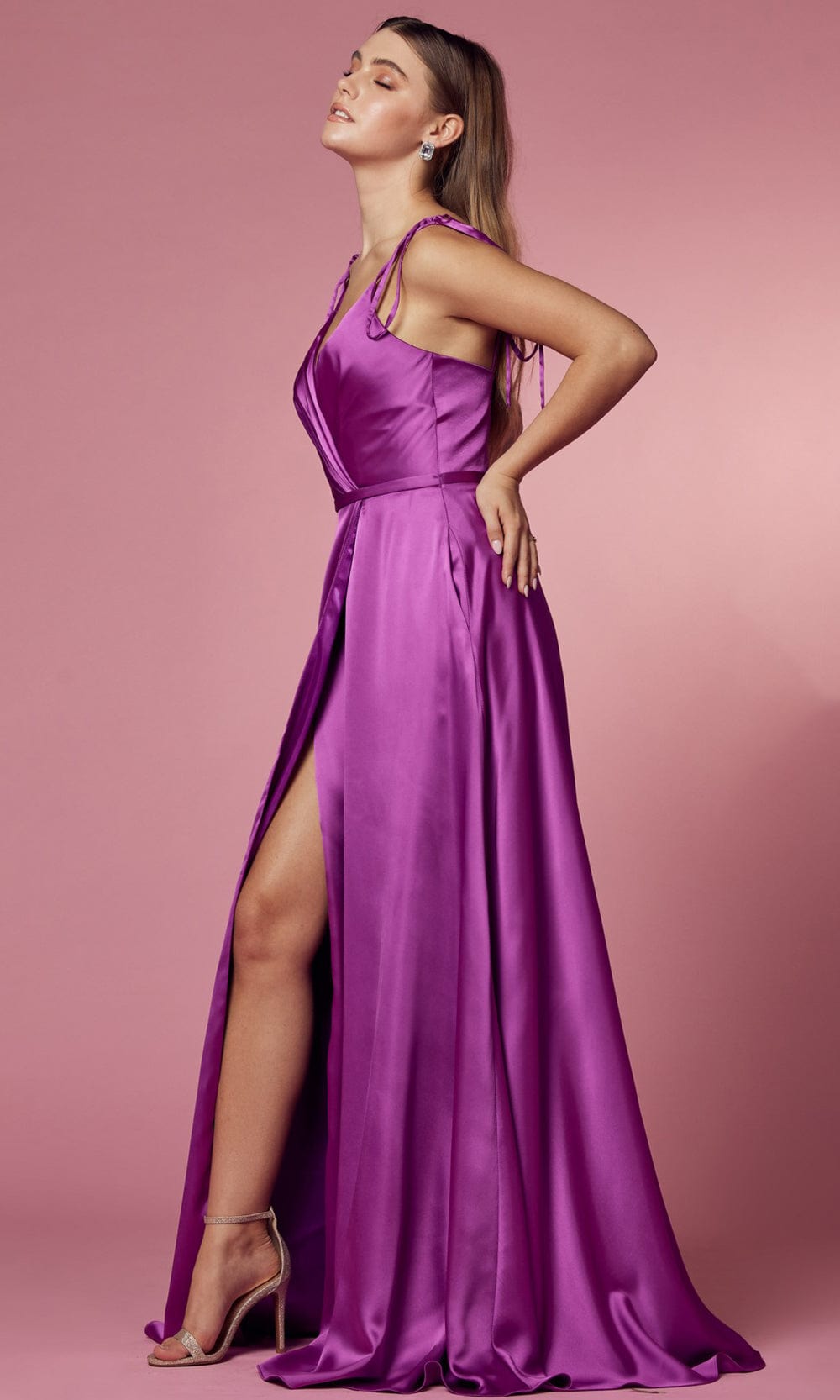Nox Anabel R1029 - Tie Strap A-Line Prom Dress Prom Dresses