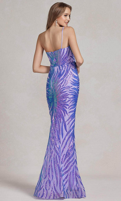 Nox Anabel R1204 - One Shoulder Sequin Evening Dress Evening Dresses