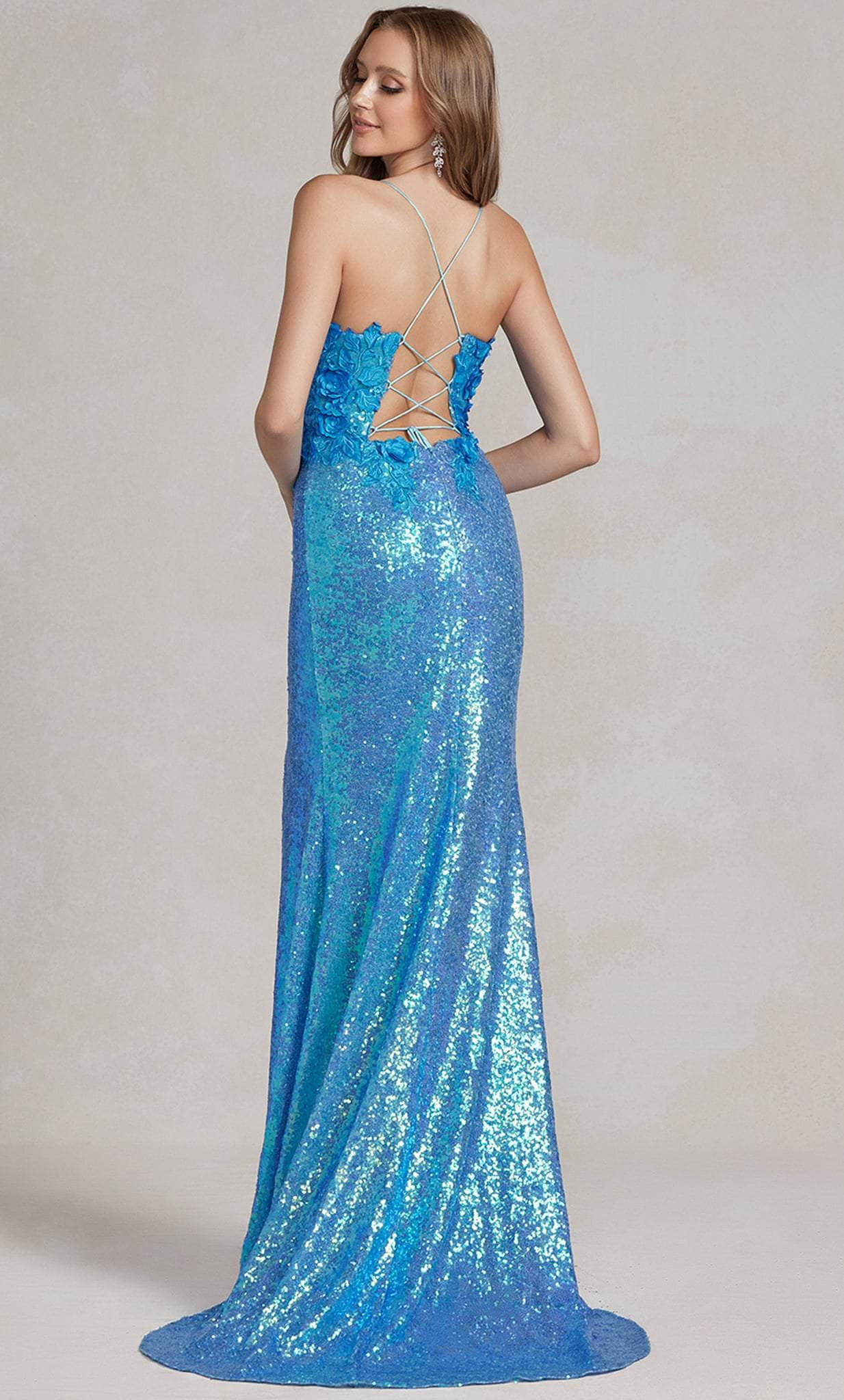 Nox Anabel R1207 - Applique Sequin Evening Dress Evening Dresses