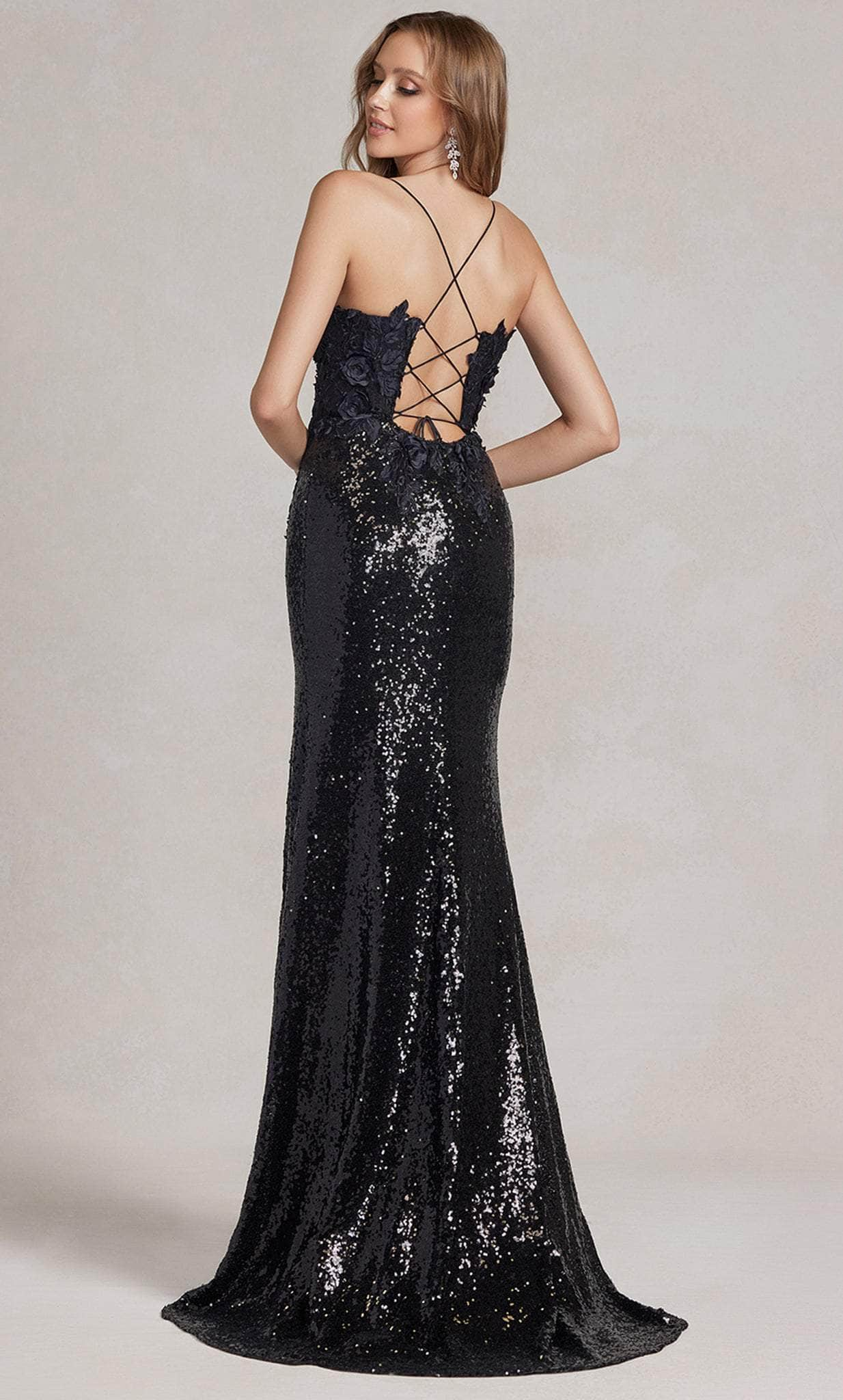 Nox Anabel R1207 - Applique Sequin Evening Dress Evening Dresses