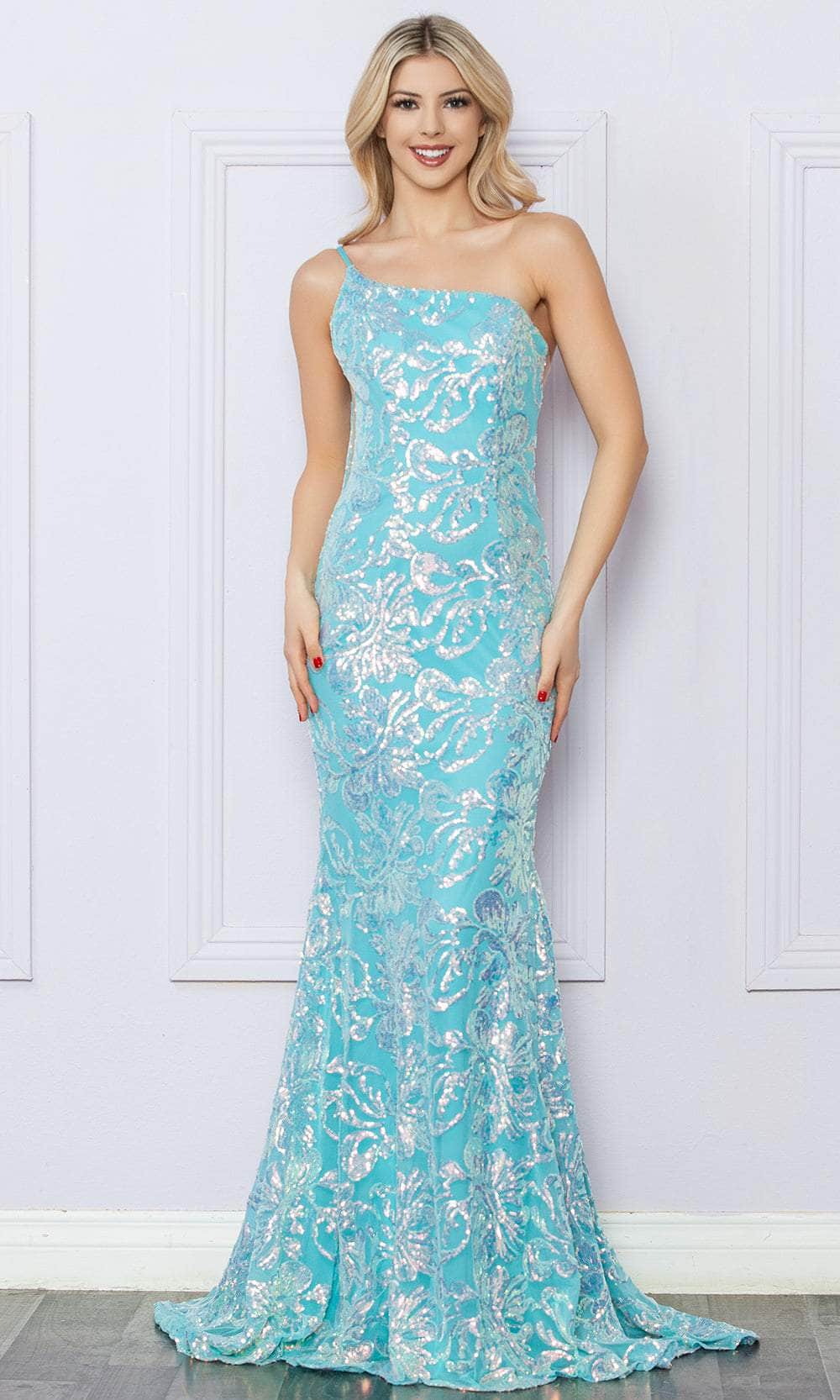 Nox Anabel R1308 - Asymmetric Sheath Prom Dress Special Occasion Dresses 