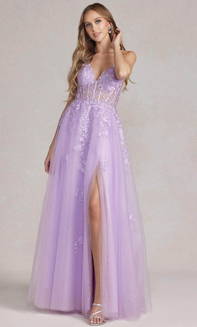 Nox Anabel T1081 - Sleeveless Lace Embroidered Prom Dress Prom Dresses