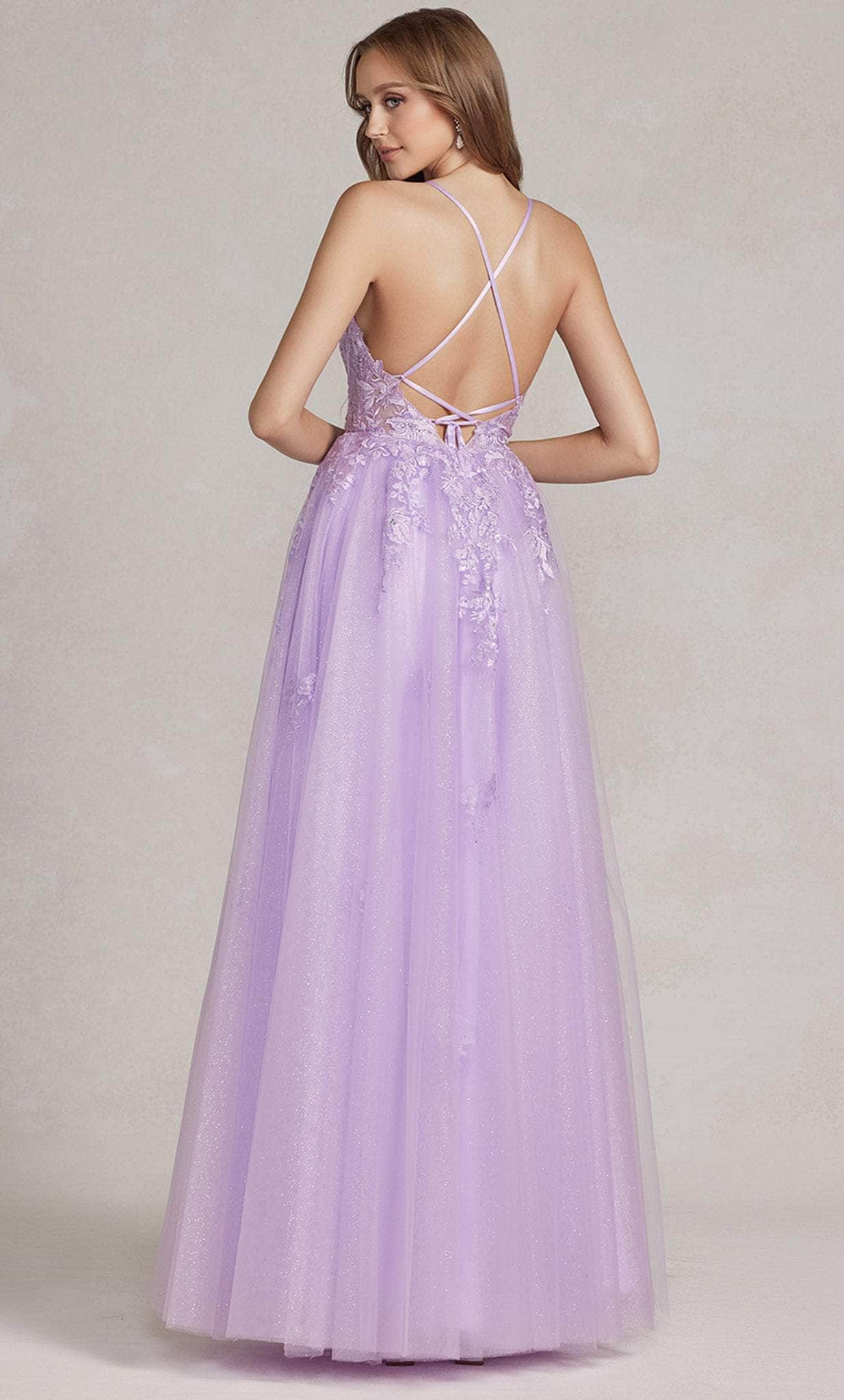 Nox Anabel T1081 - Sleeveless Lace Embroidered Prom Dress Prom Dresses