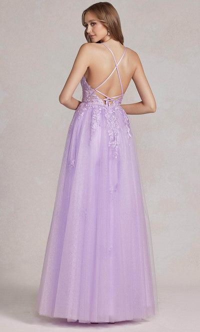 Nox Anabel T1081 - Sleeveless Lace Embroidered Prom Dress Prom Dresses