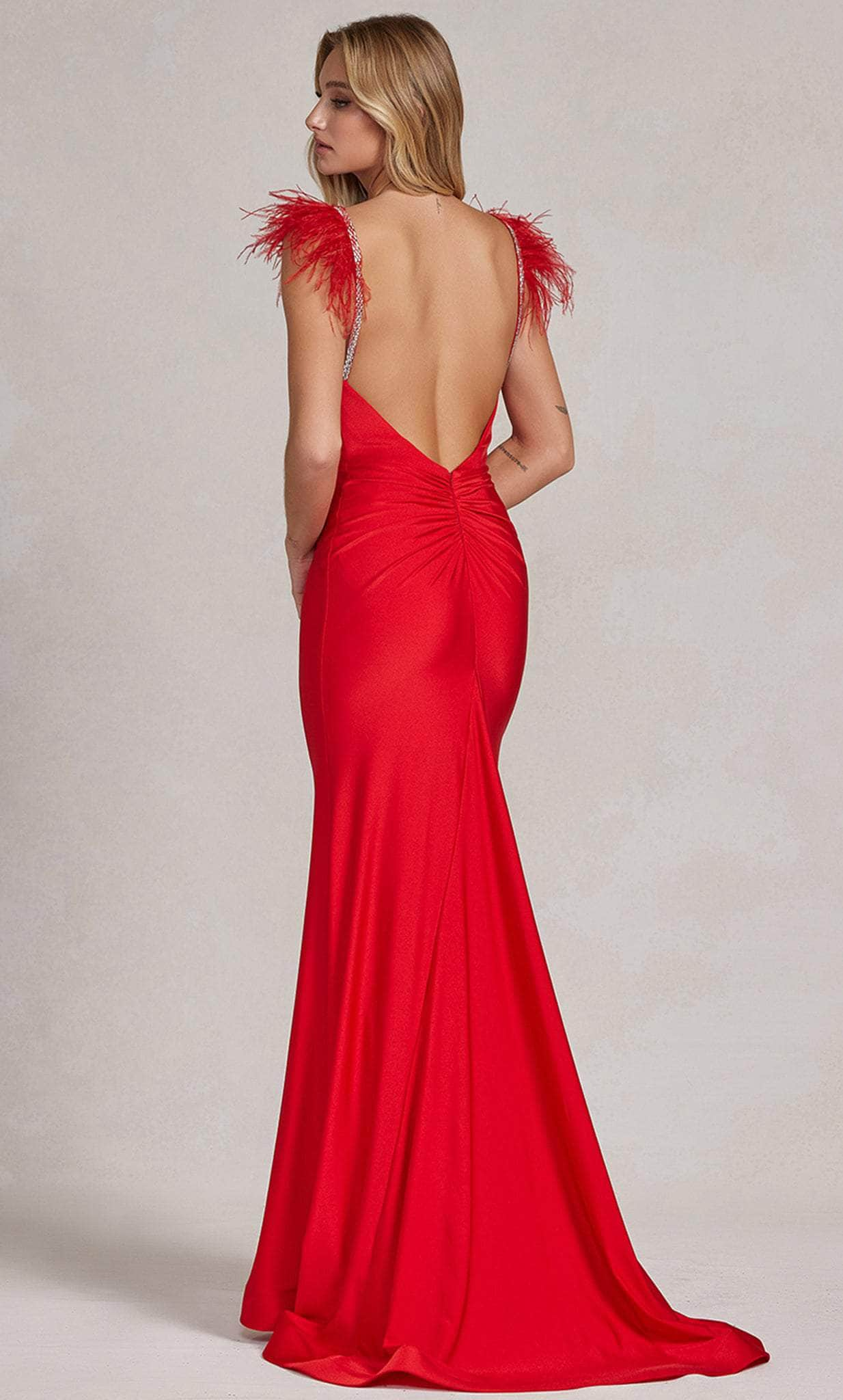 Nox Anabel T1138 - Embellished Strap Mermaid Prom Gown Prom Dresses