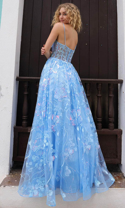 Nox Anabel T1332 - Sequin Embellished A-Line Gown Prom Gown 